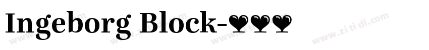 Ingeborg Block字体转换